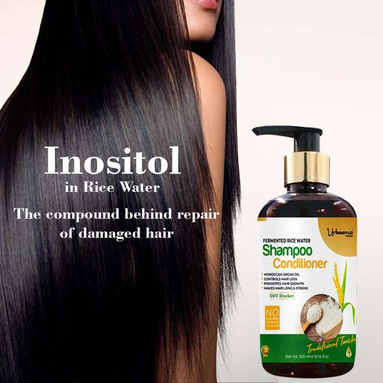 Rice Water Shampoo & Conditioner, Hair fall Control Long Smooth Hair