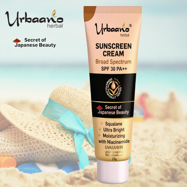 urbaano herbal frusheen glow ultra rich moisturizer facial kit-broad spectrum spf 30PA++ suncream