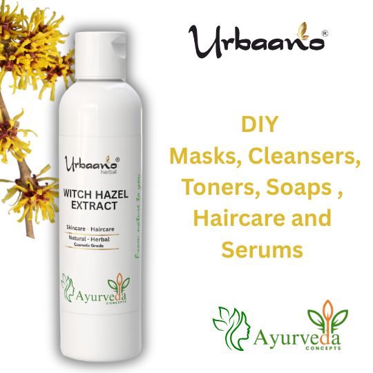 Pure Witch Hazel Liquid Extract Natural Ingredient for DIY Skin, Hair & Body Care Products