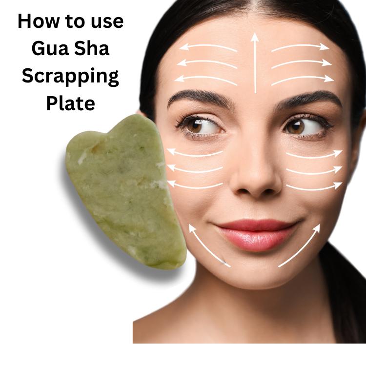 urbaano herbal skincare combo skin lightening facial kit for de pigmentation, glowing skin with skincare toolgua sha natural stone massager