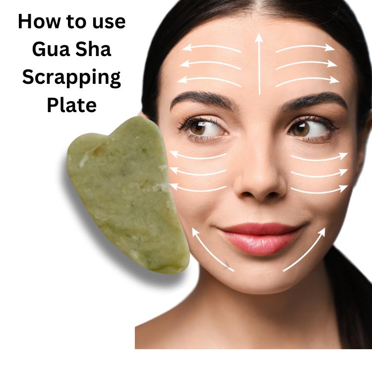 urbaano herbal skincare combo de tan facial kit for de pigmentation, glowing skin with skincare tool gua sha natural stone massager