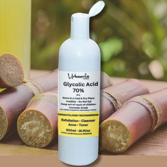 Glycolic Acid 70%, Anti Acne (AHA Exfoliant) for Cleansers, Toner, Creams, Masks Making