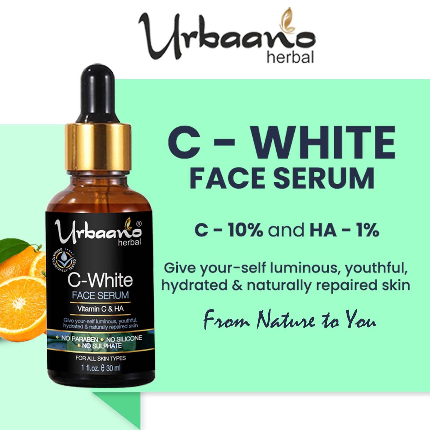 Vitamin C White Face Serum for Glowing, Brightening Skin