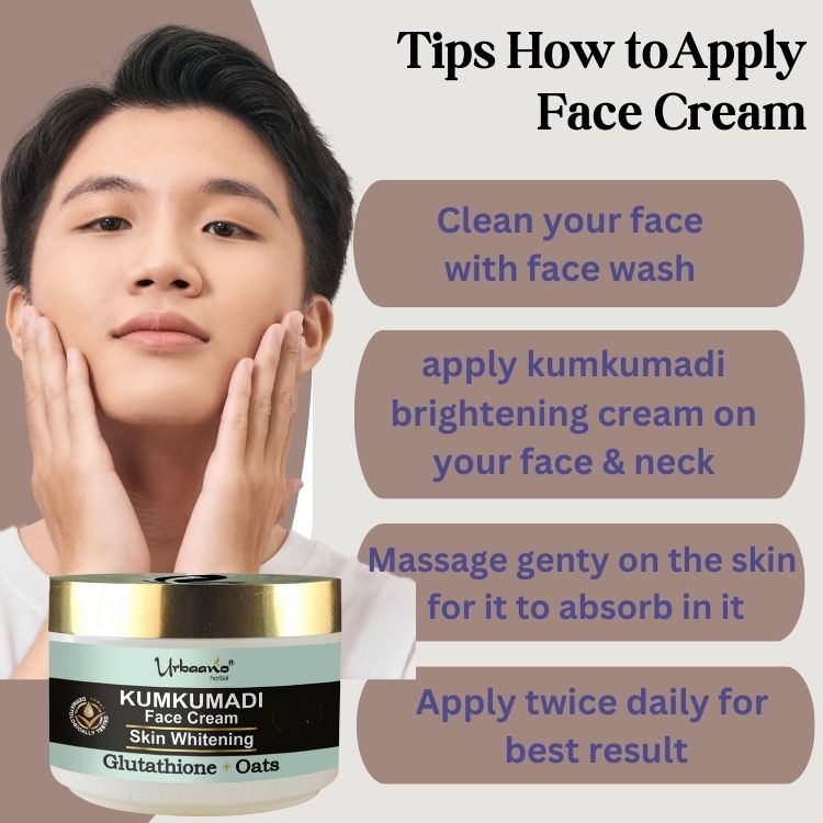 Skin Brightening Kumkumadi Face Cream - A Hydrating Glowing Moisturizing Cream