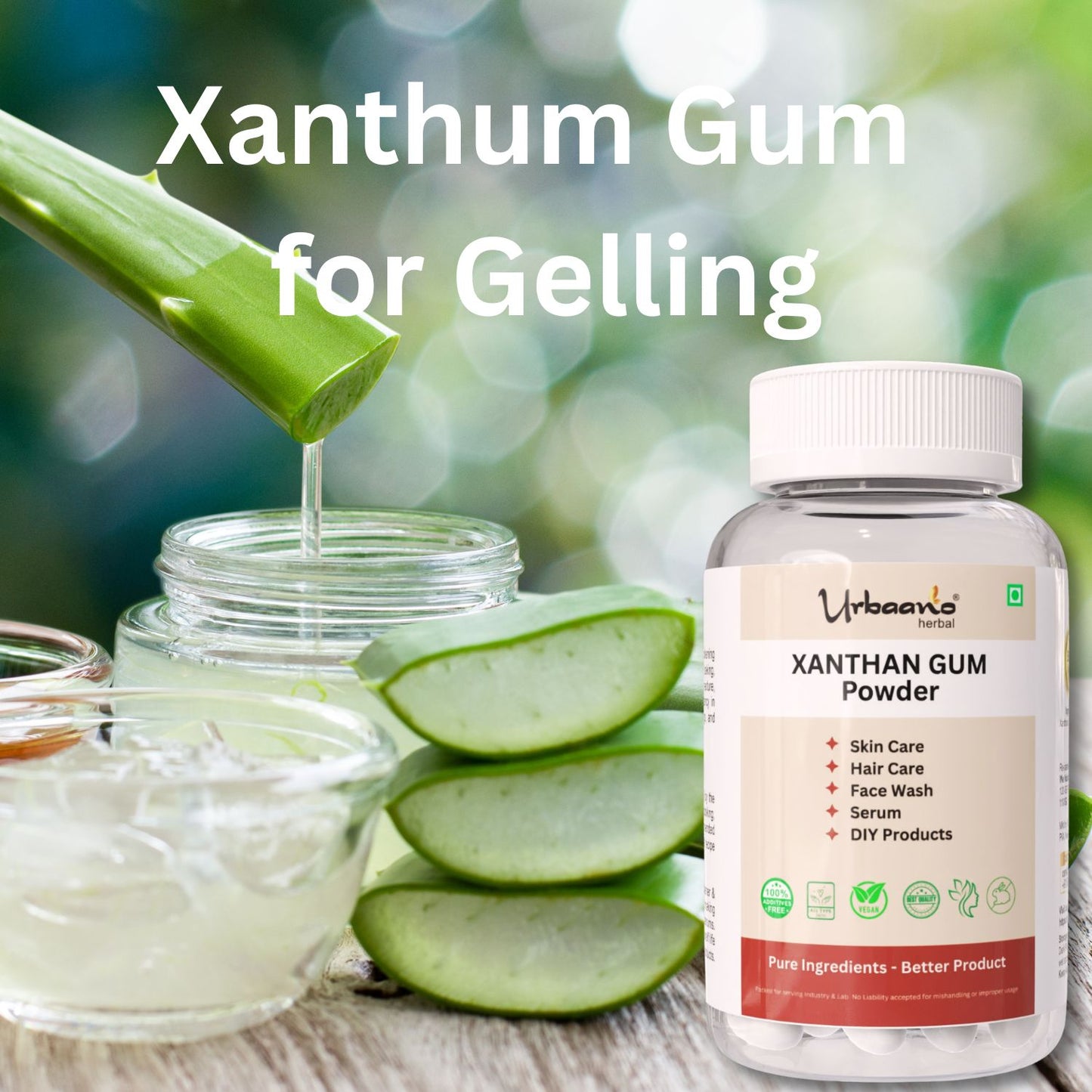 Xanthan Gum Powder Thickener, Stabilizer, Emulsifier for DIY Personal Care (Food Grade)