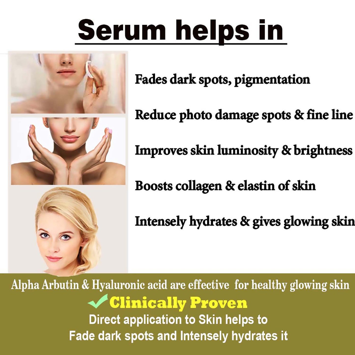 Arbutin Vitamin C Face Serum Niacinamide Dark Spot Corrector