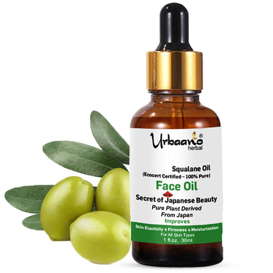 urbaano herbal face oil pure natural olive squalane oil from japan