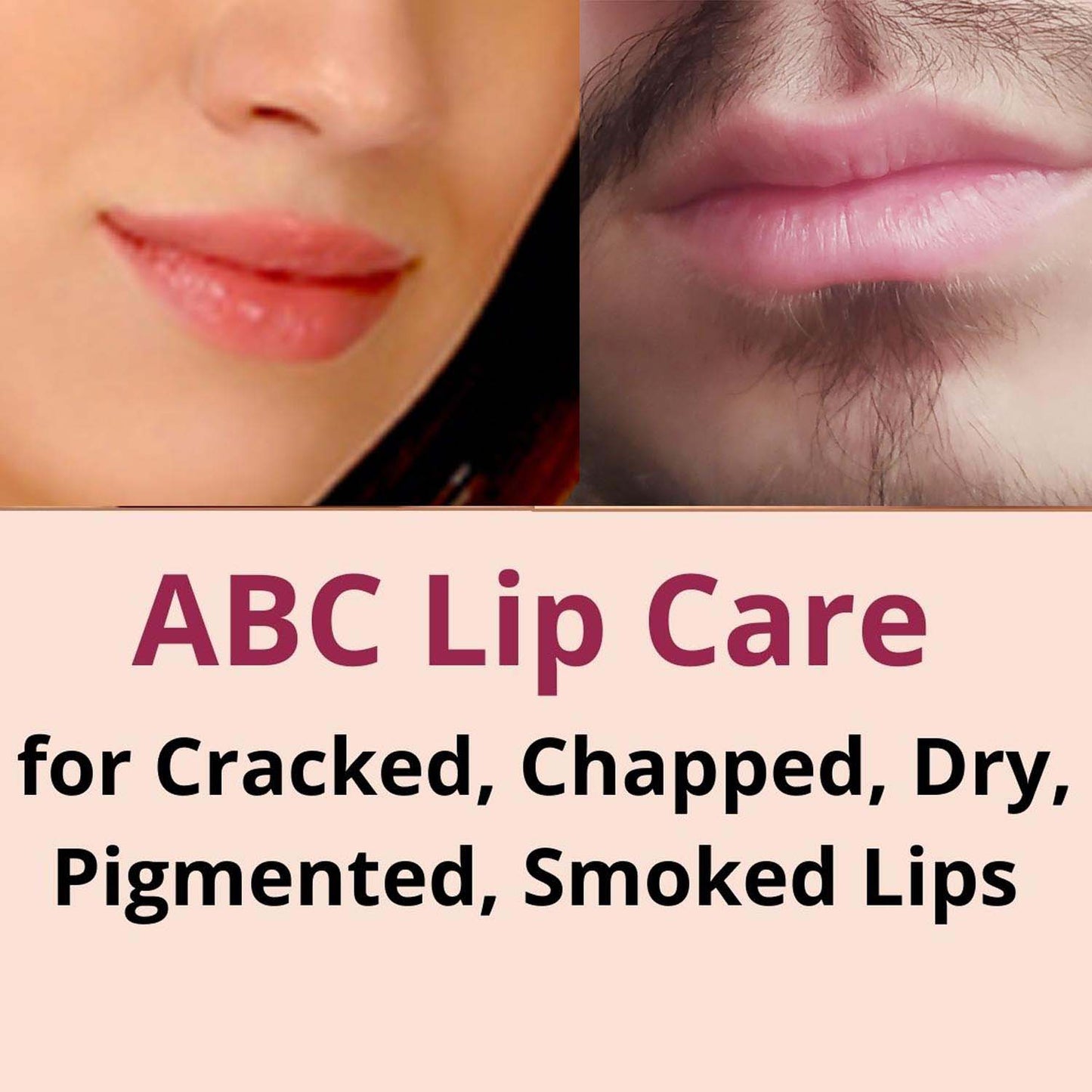 urbaano herbal beetroot abc vegan lip balm lip care kit for cracked, smoked, dry pigmented lips for men & women