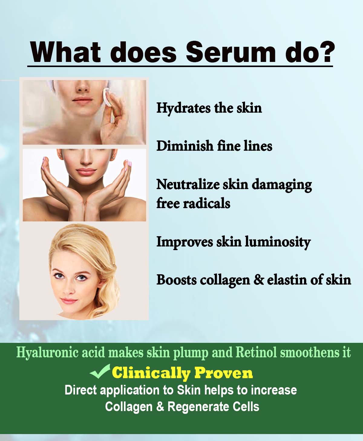 urbaano herbal face serum for hydration, reduce fine lines, improve brightness of skin