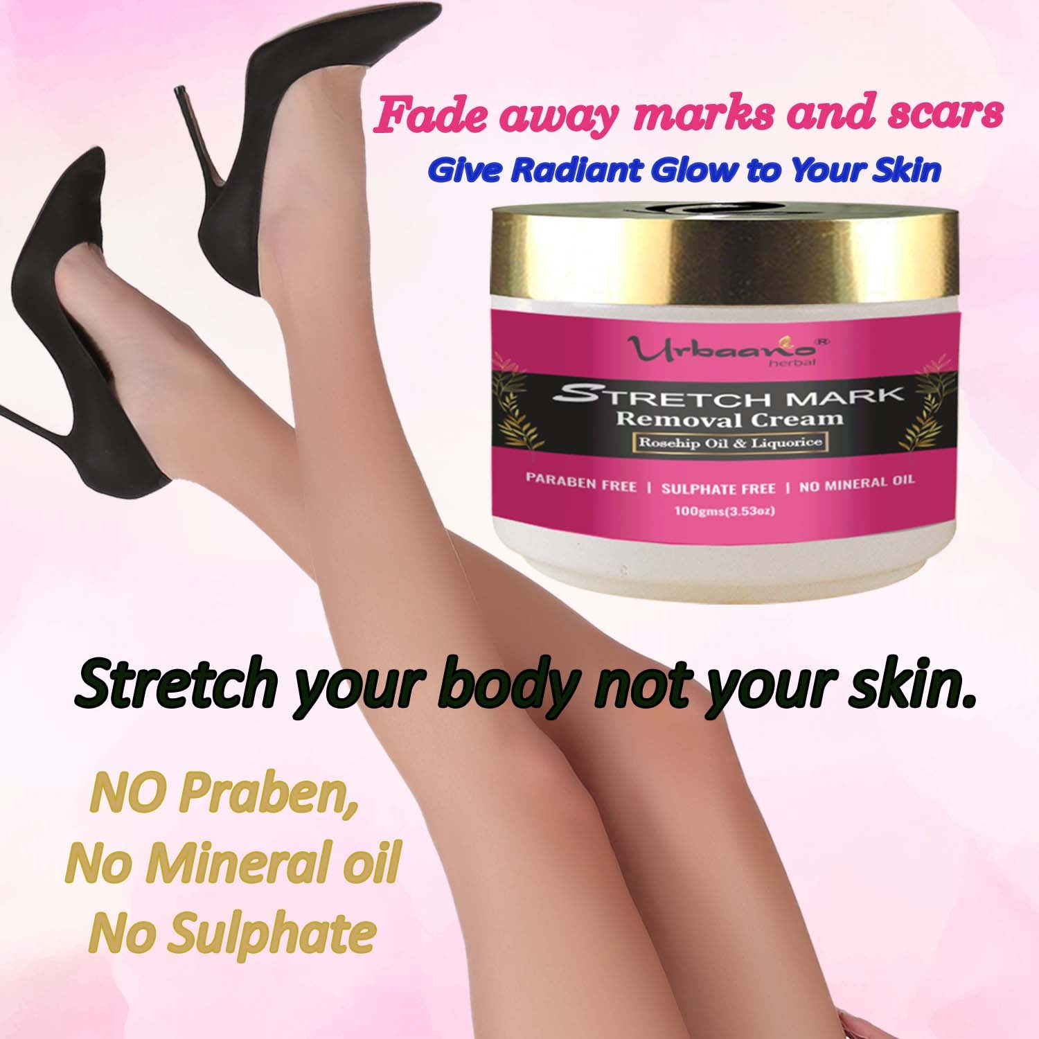 urbaano herbal stretch mark removal body cream fades marks and scars away 