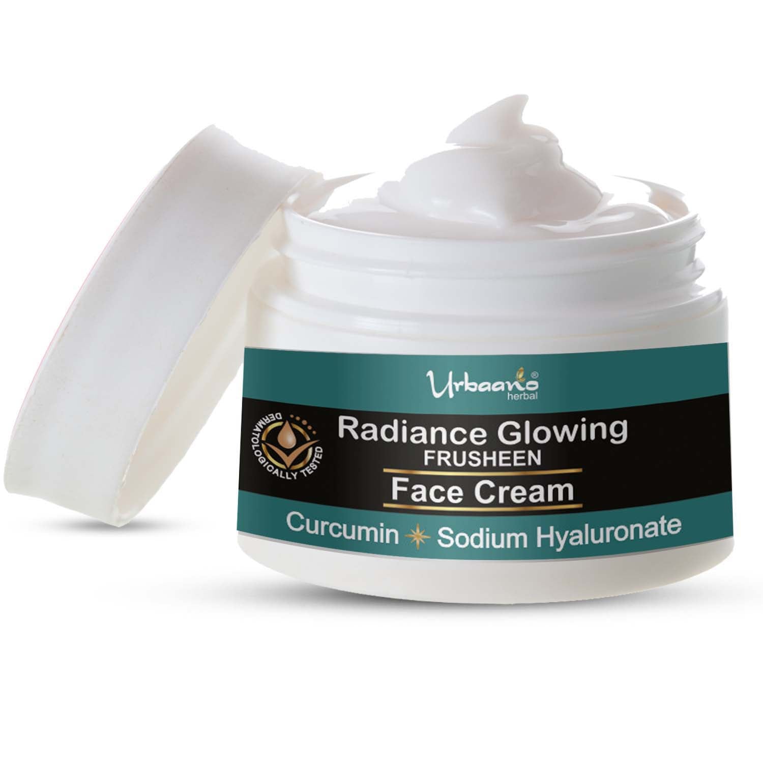 urbaano herbal frusheen radiance glow face cream with curcumine, & hyaluronic acid 
