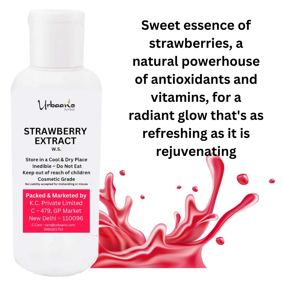 Premium DIY Beauty Hack with Strawberry Extract Natural Ingredient for Glowing Hydrated Skin - Serum, Cream, Lotion