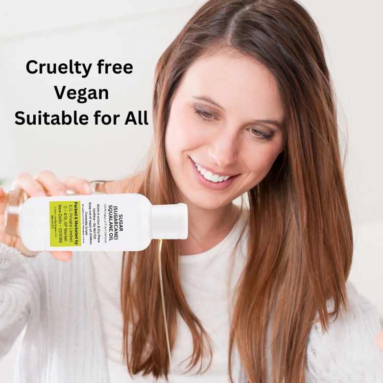 Squalane 100% (Plant Derived) Super-Lightweight Face Oil | Improves Skin Hydration, Moisturization & Reduces Fine Lines