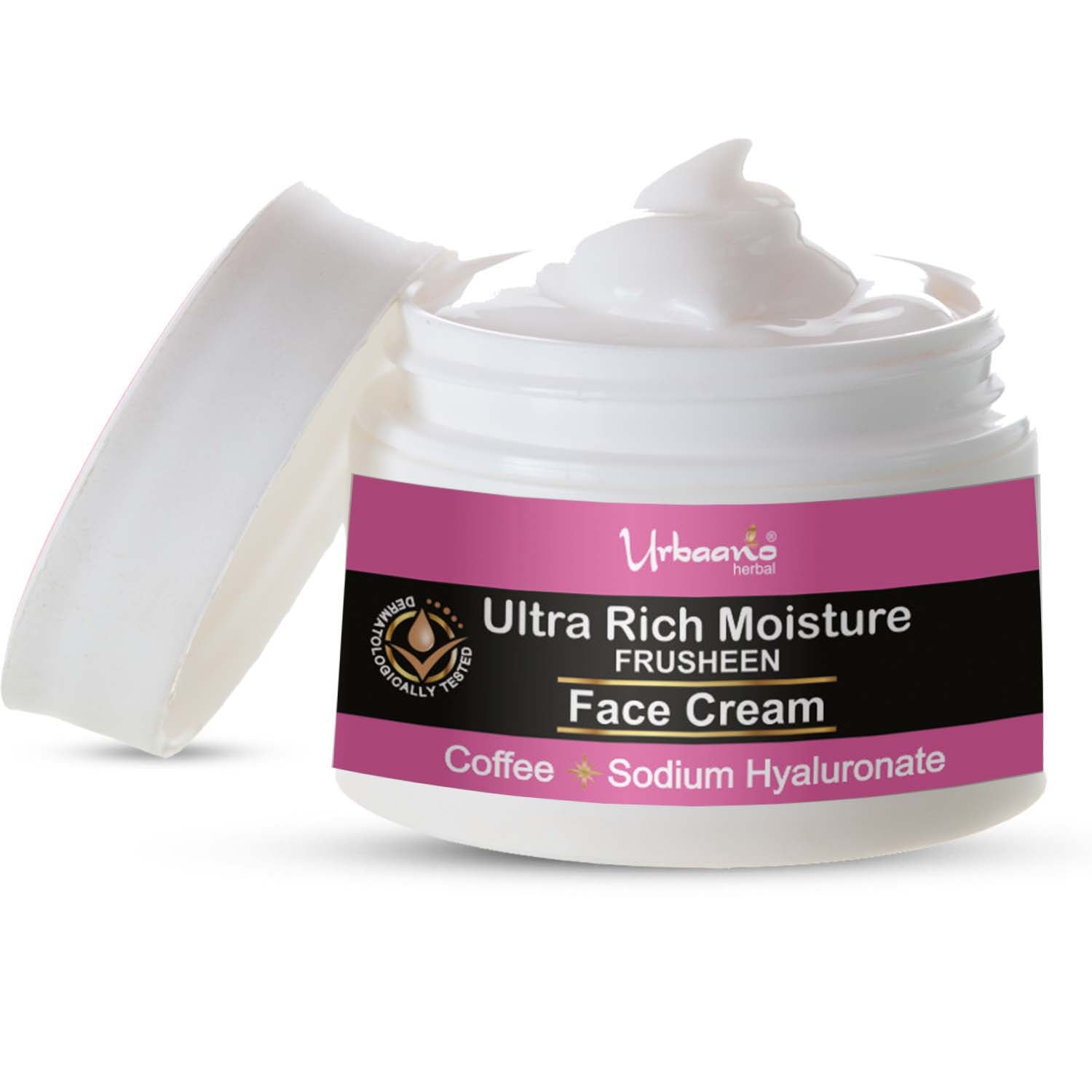 urbaano herbal frusheen ultra rich moisturizer face cream with coffee & hyaluronic acid